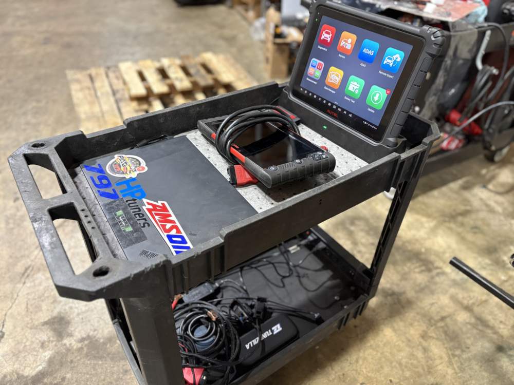 Factory-level diagnostic scan tablet used for auto electrical diagnostics in North Little Rock, Arkansas